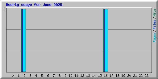 Hourly usage for June 2025