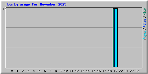 Hourly usage for November 2025